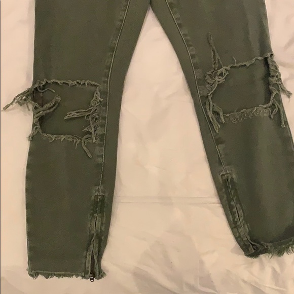 Khaki one teaspoon high waist freebird - skinny - Picture 3 of 3